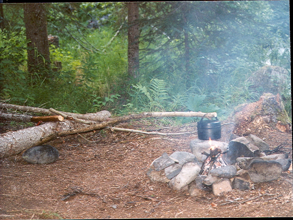 Campfire in Alaska